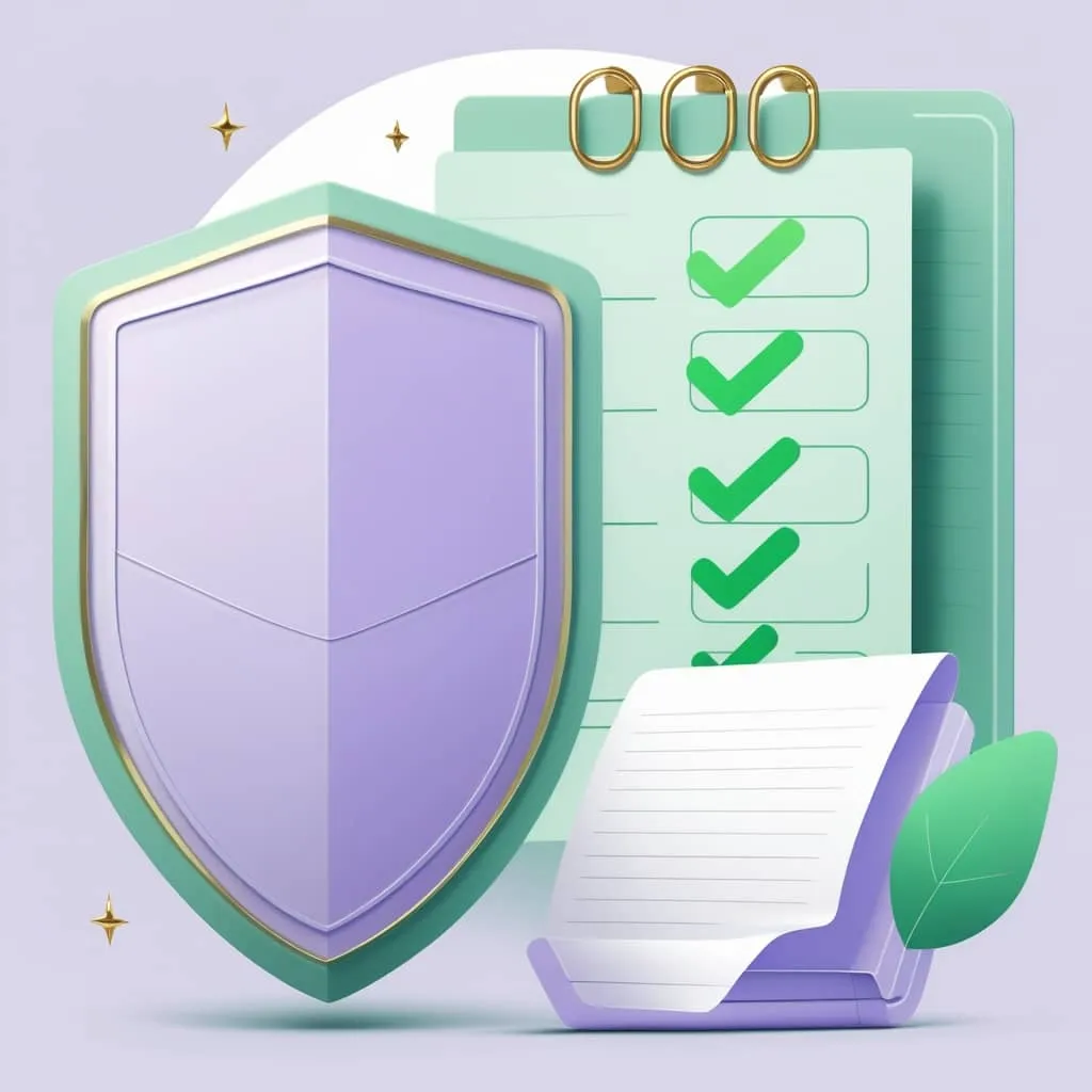 부모 자식간 차용증: 사후관리 체크리스트를 상징적으로 나타낸 이미지 