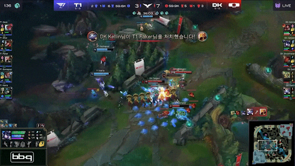 혈전 펼치는 양팀