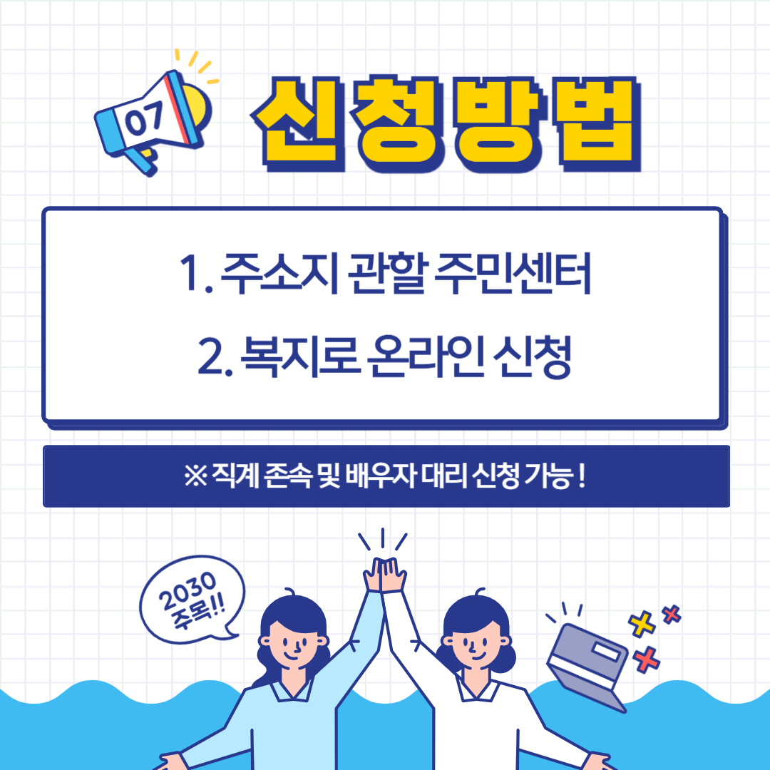 청년 월세 지원 신청 방법