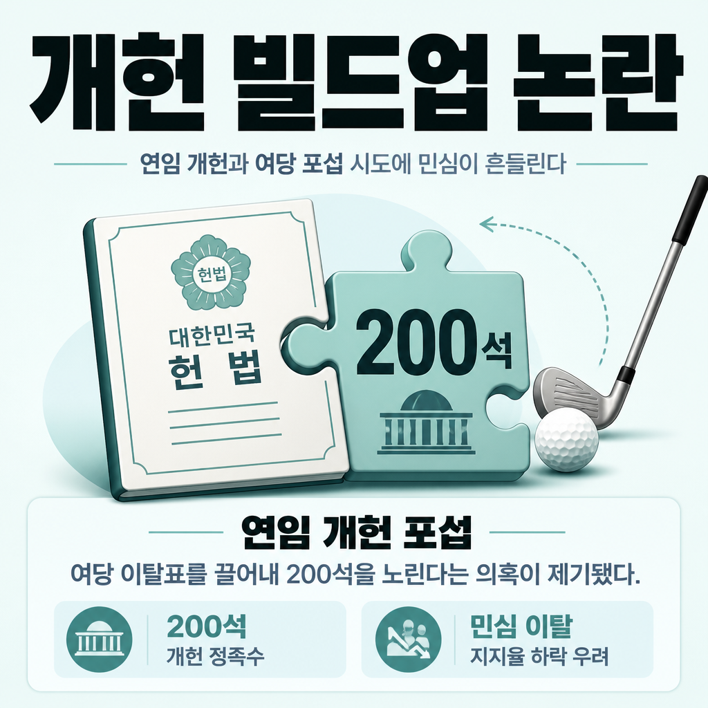 개헌 빌드업 논란