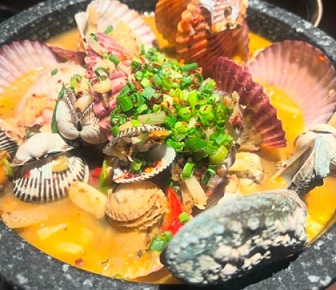 퓨전조개술찜