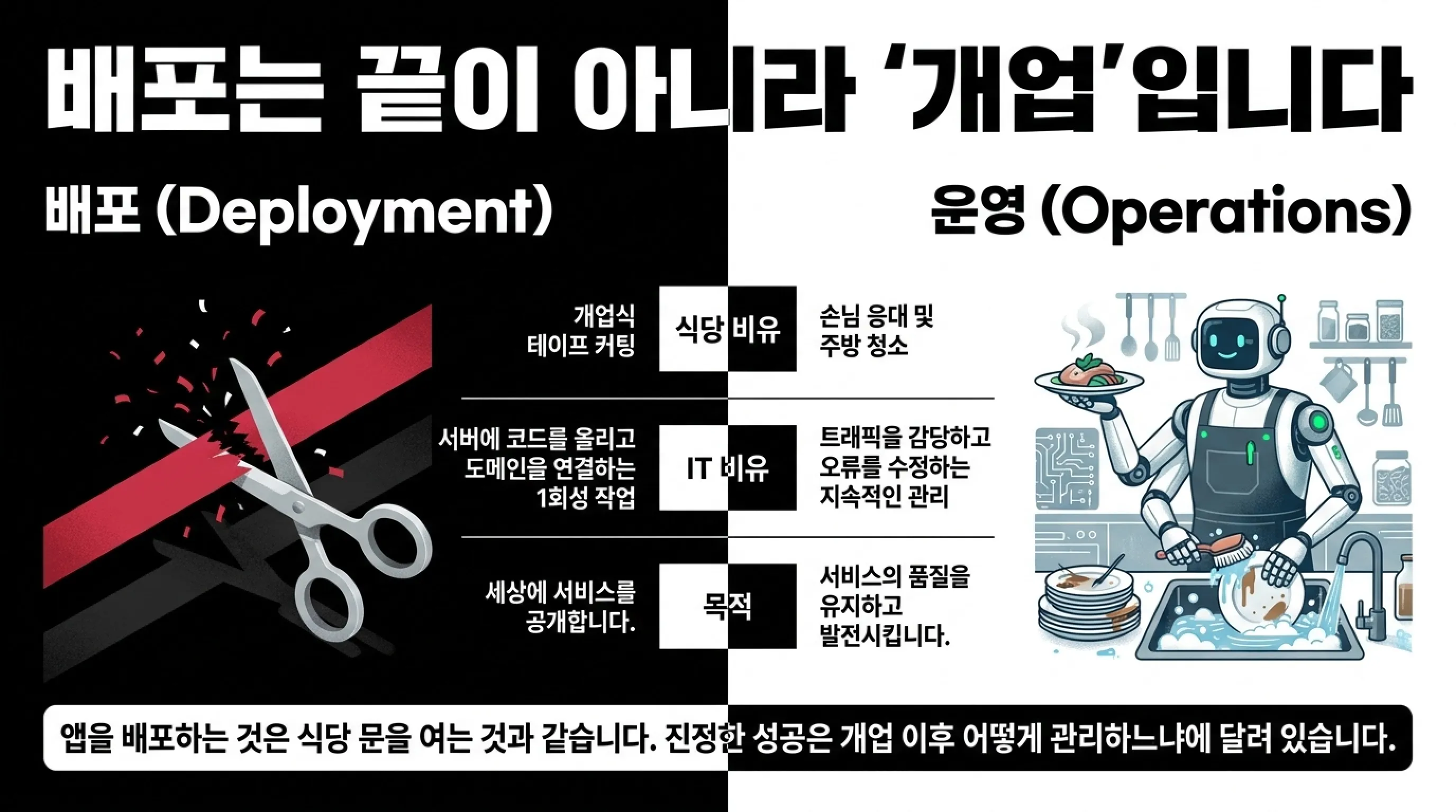 바이브 코딩 운영 방법 배포 후 식당 계속 운영하는 법