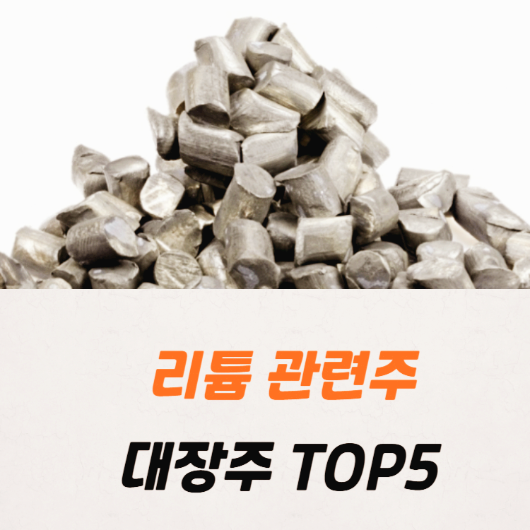 리튬 관련주 대장주 수산화리튬 테마주 TOP5