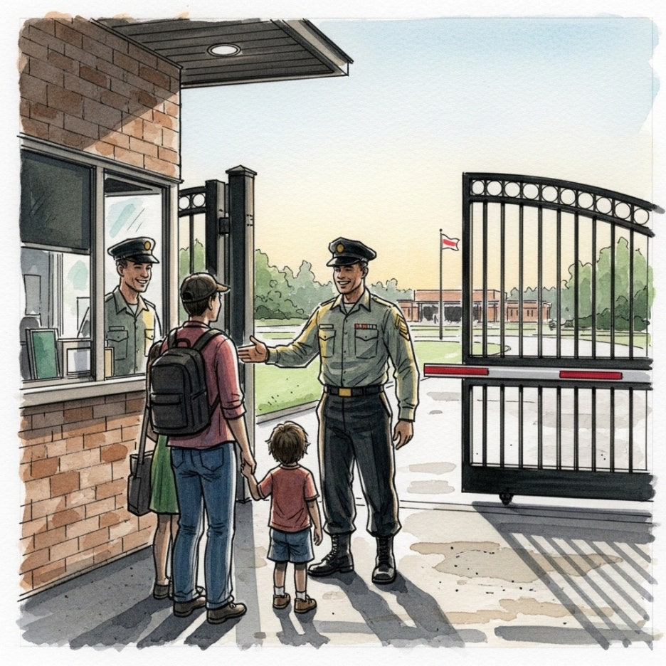 행사장 입구에서 안내를 받는 관람객들의 풍경