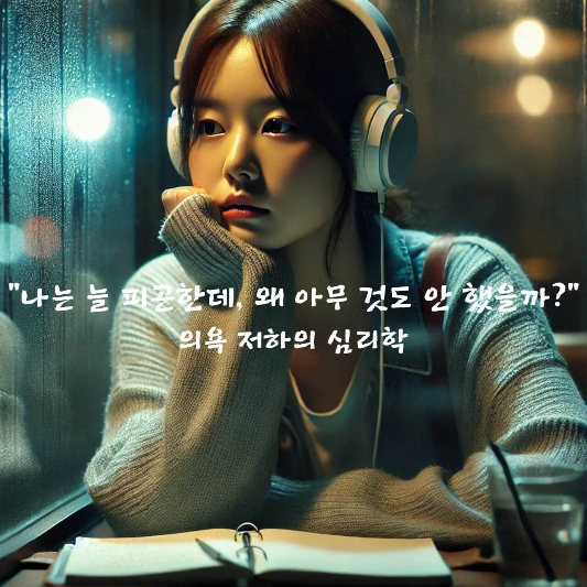 의욕 저하 심리학

무기력 극복 방법

실행 기능 저하

감정 에너지 고갈

도파민 결핍 증상

우울과 무기력의 차이

번아웃 증후군 자가진단

루틴이 의욕을 만든다

감정 인식 훈련법

의욕 회복 심리 전략