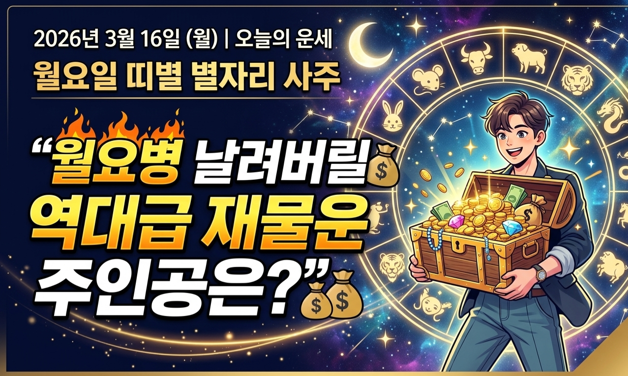 3월16일 오늘의 운세
