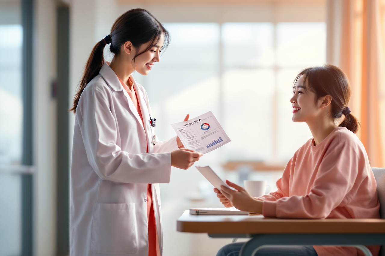 필요서류 발급해주는 간호사