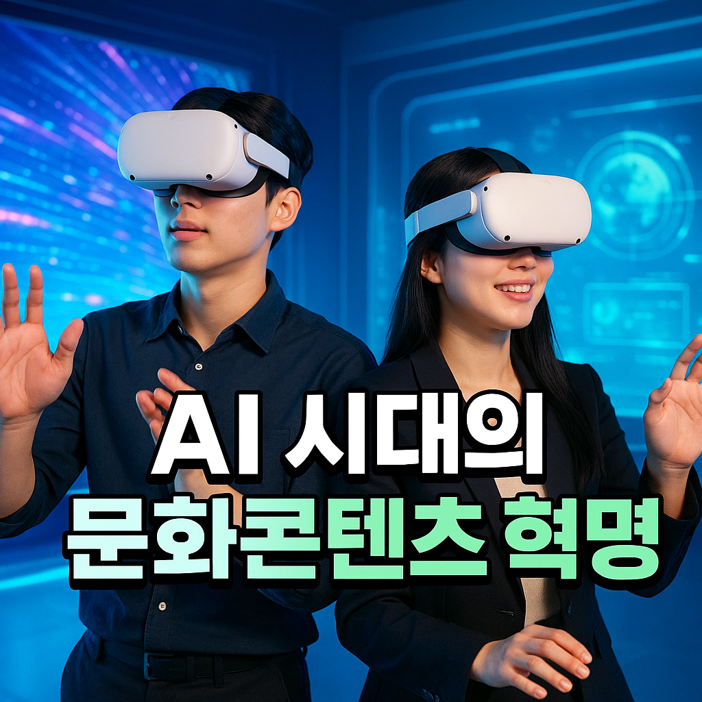 미래형 디지털 스튜디오 속 AI 시대의 문화콘텐츠 혁명