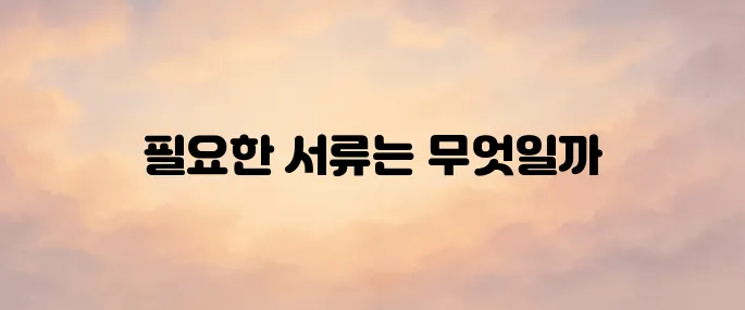 미성년자 여권발급 신청서류 및 준비물