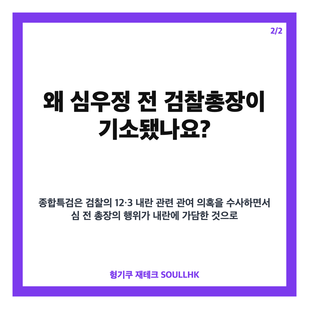 종합특검 심우정 기소, 내란 가담 혐의 불구속 기소 핵심 정리 카드뉴스 3