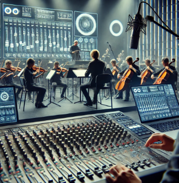 스튜디오와 오케스트라 이미지