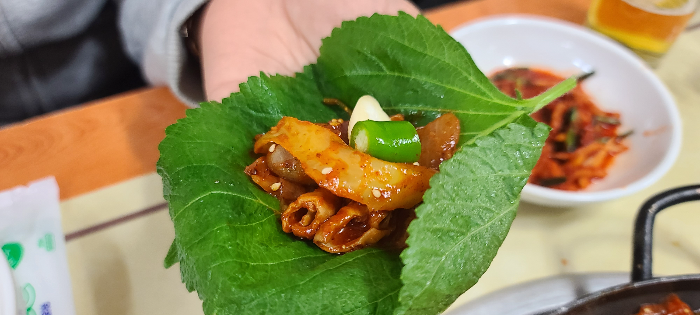 양념곱창 상대원맛집 곱창맛집 성남맛집 상대원시장 메뉴판 밑반찬 양념곱창볶음 한쌈