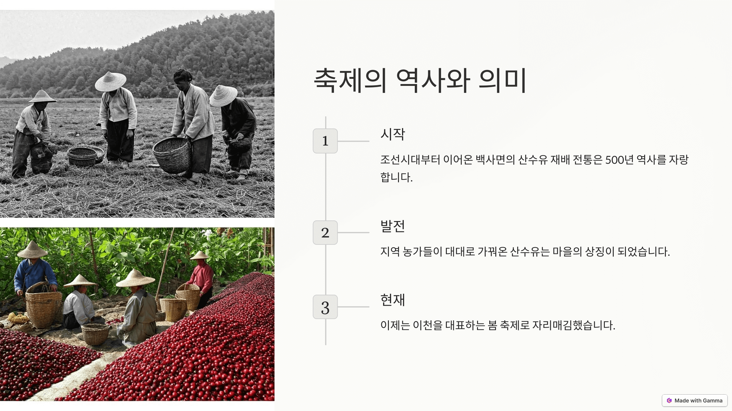 이천백사 산수유꽃축제