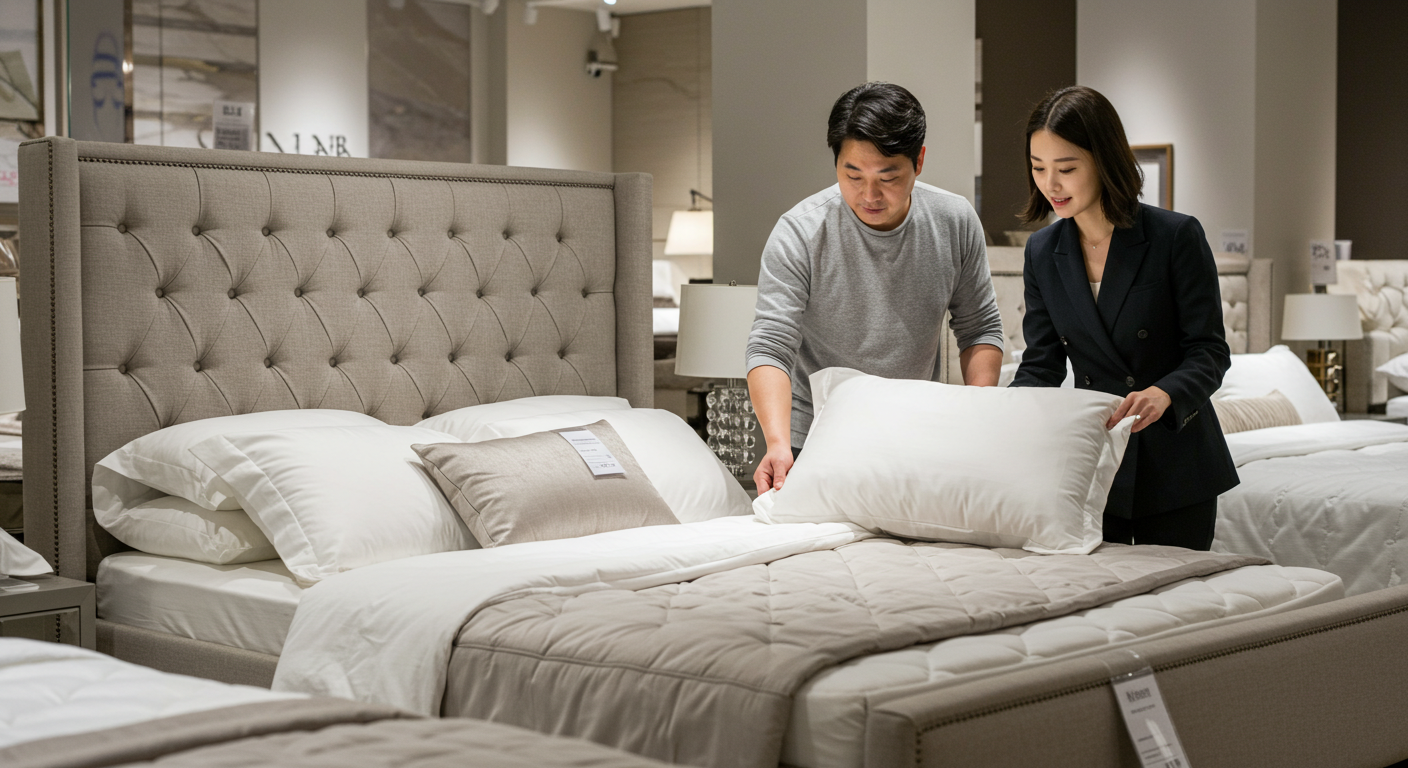 퀸 사이즈 침대 규격