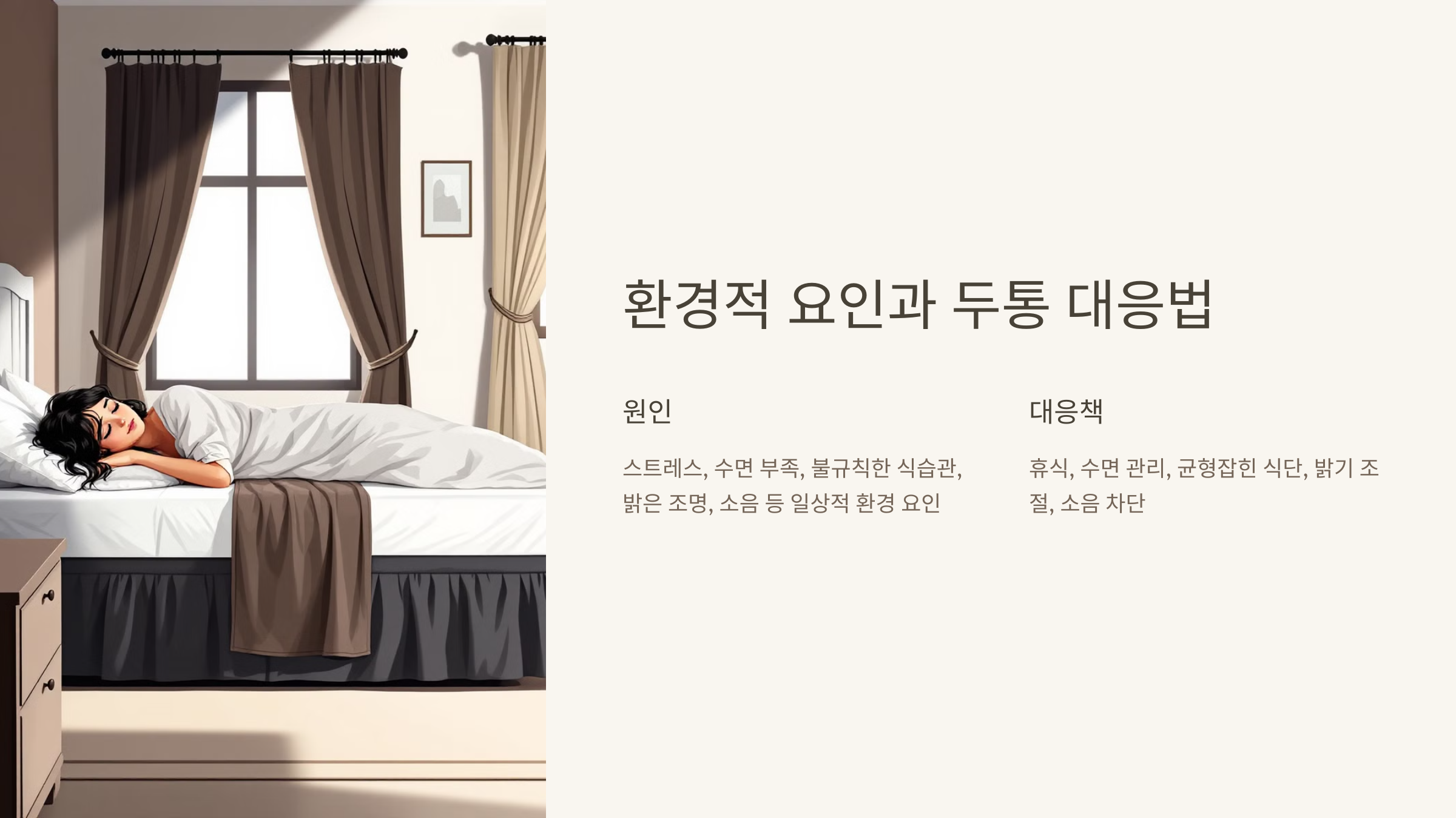 환경적 요인과 두통 대응법