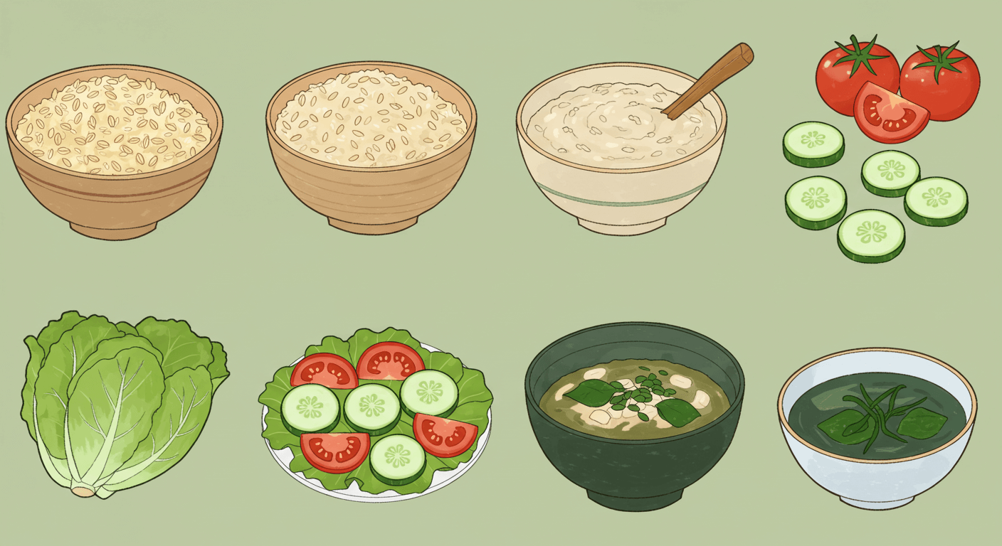 몸을 가볍게, 기력을 천천히 되살리는 여름 자연식