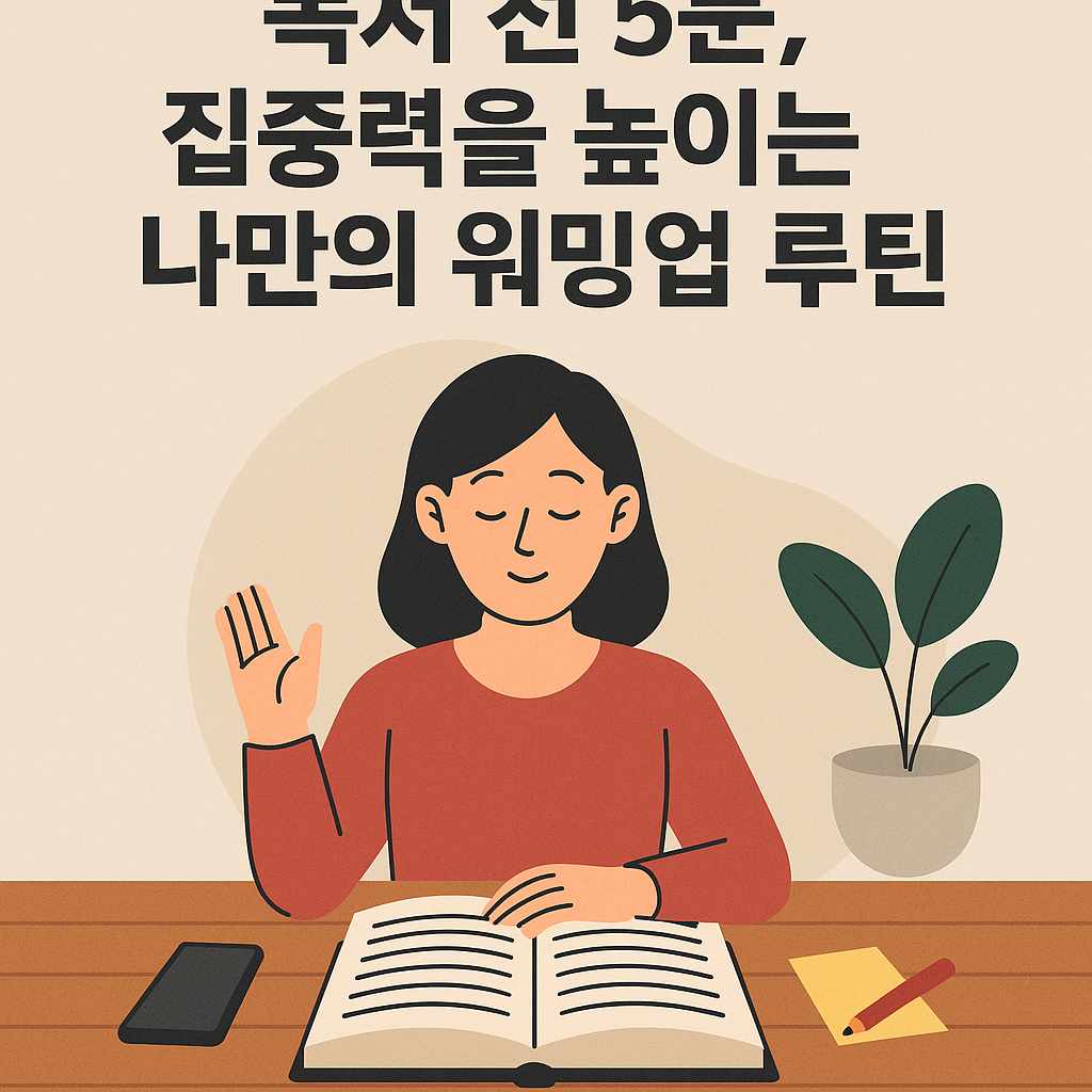 책 읽기 전 워밍업 루틴