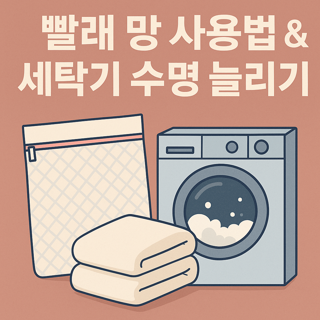 빨래 망 사용법 & 세탁기 수명 늘리기