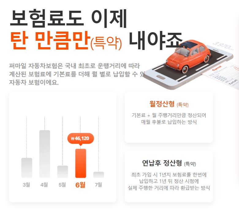 캐롯 퍼 마일 자동차 보험