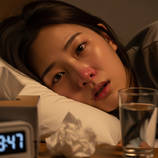 코막힘 뚫는 자세