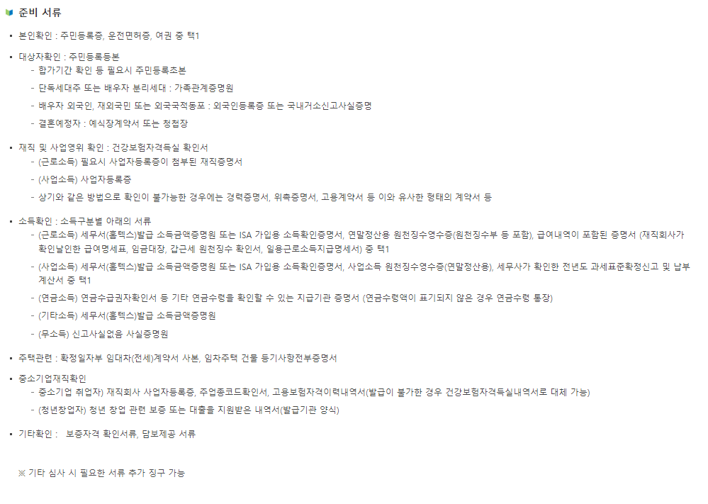 청년 버팀목 전세자금대출