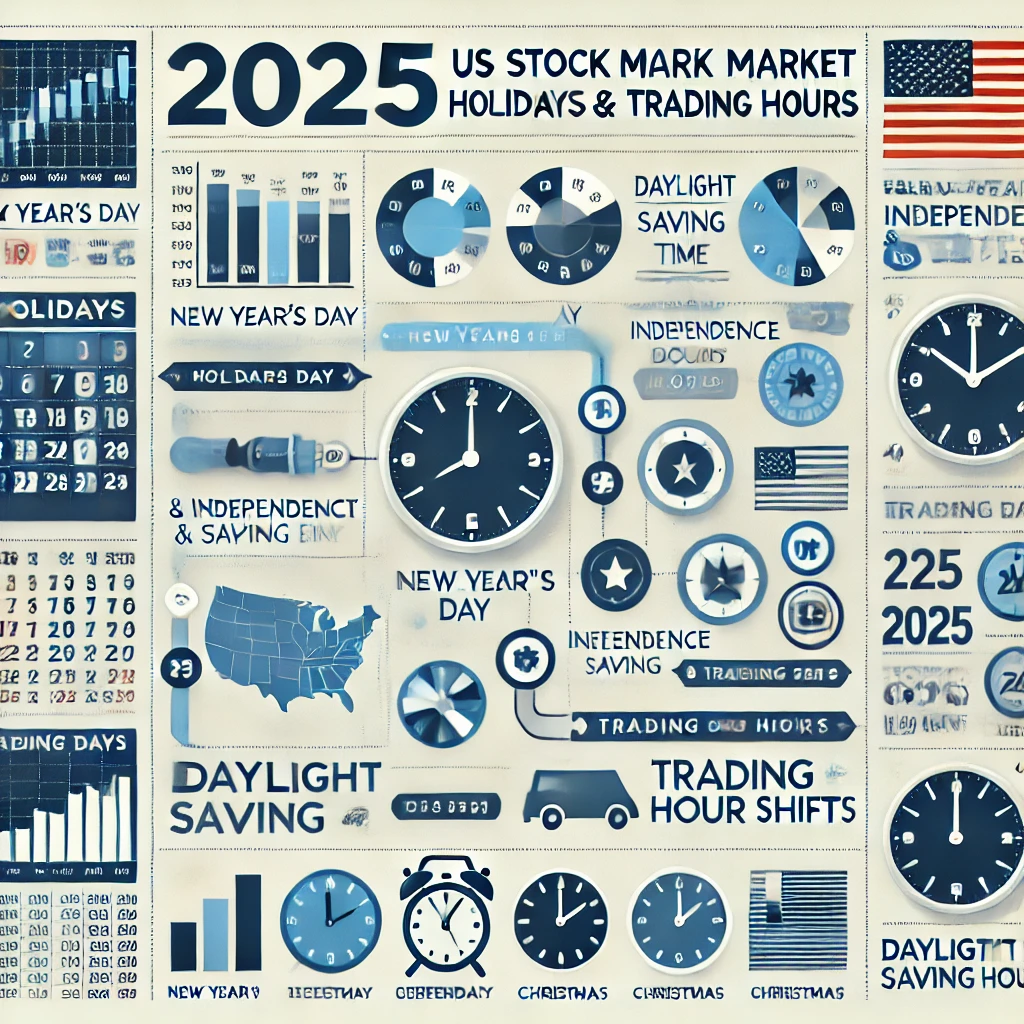 2025년 미국증시 휴장일 거래시간 3분 정리