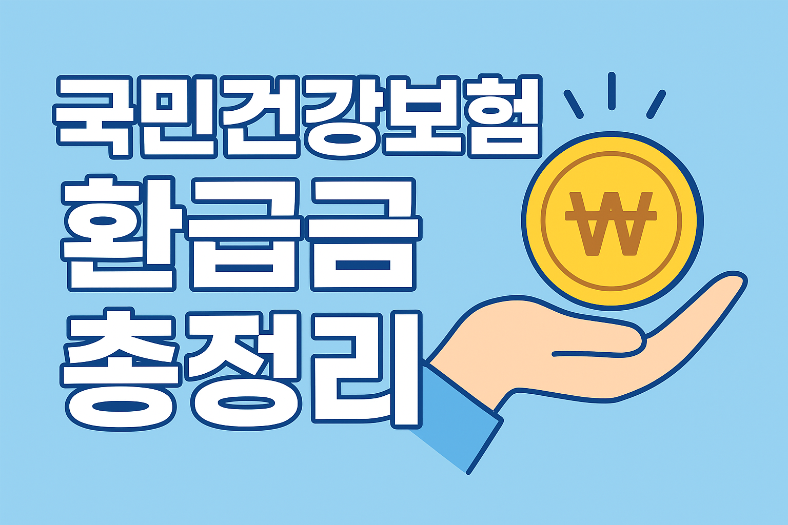 국민건강보험 환급금 총정리 문구이미지