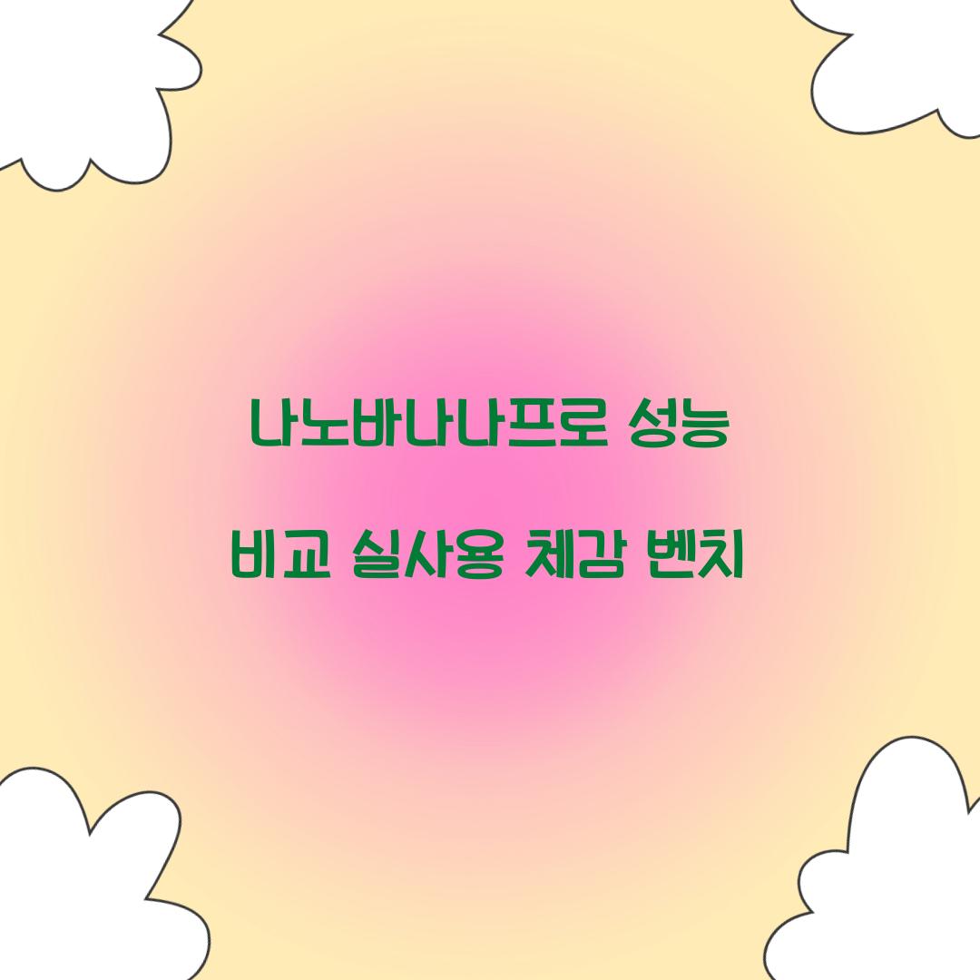 나노바나나프로 성능 비교