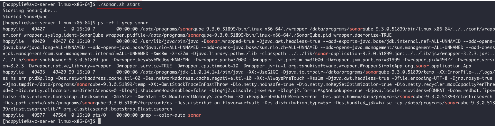 5. SonarQube 구동