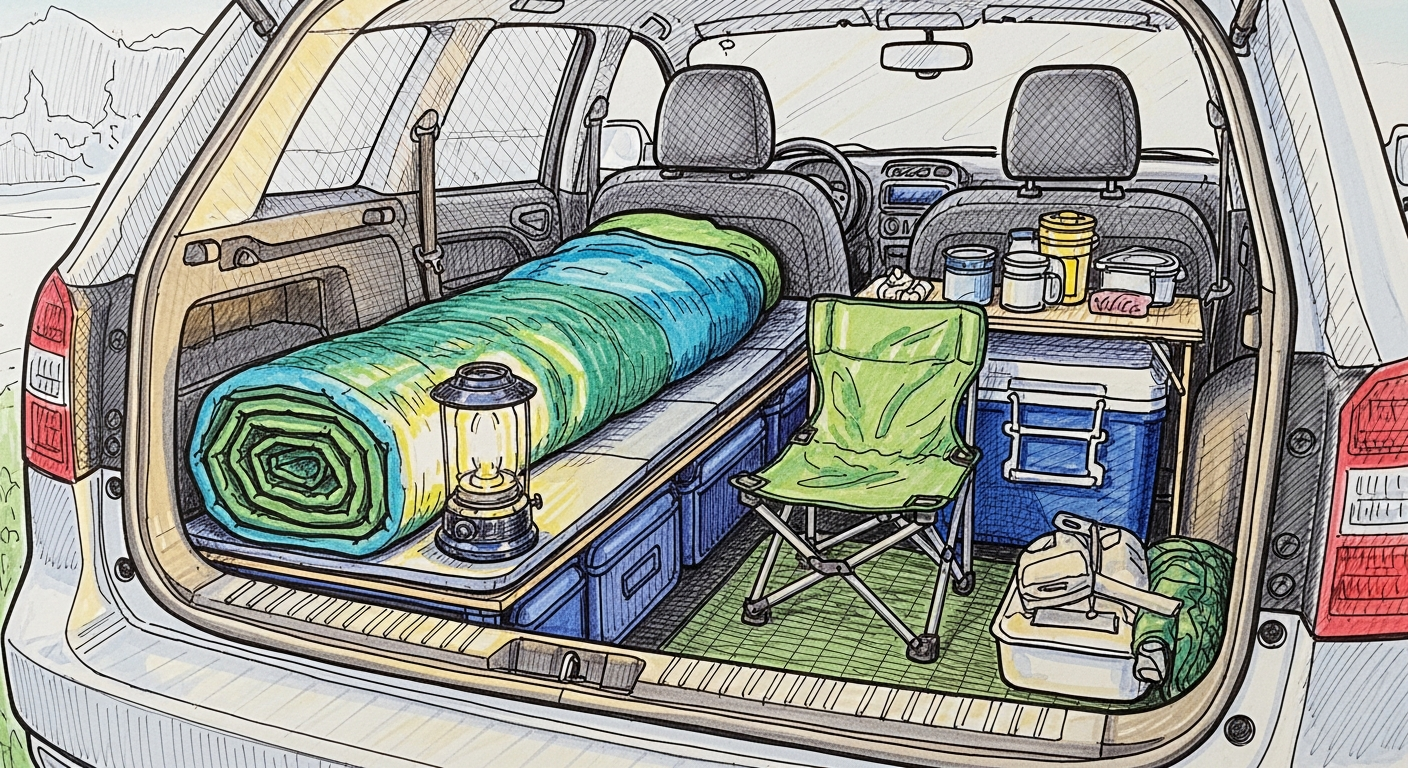 차박 캠핑 기본 장비