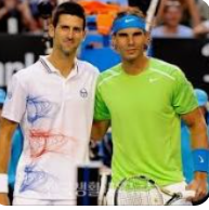 조코비치와 나달 사진