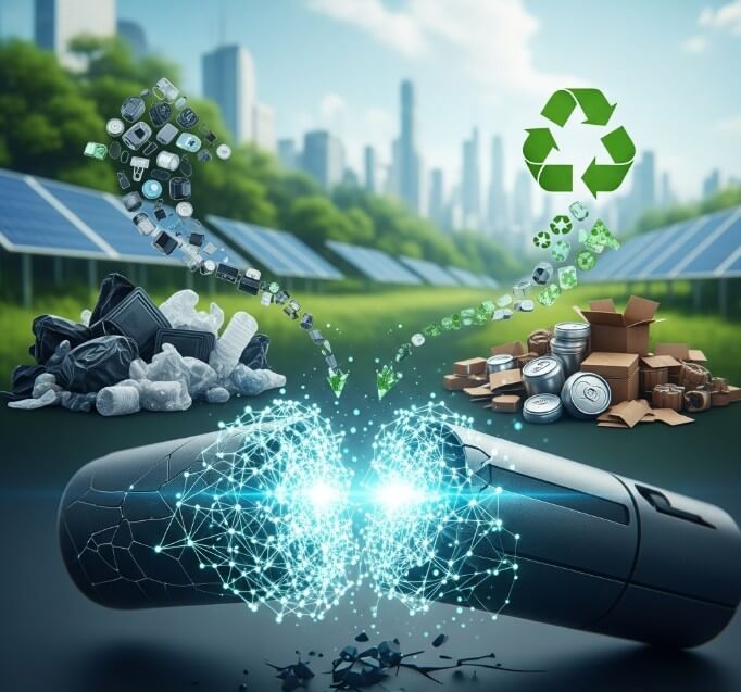 Waste disposal and recyclability of self-healing nanomaterials