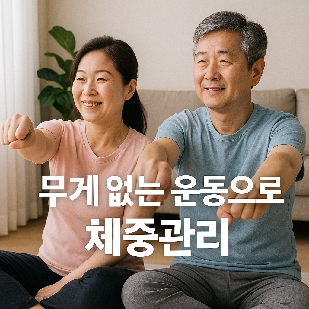 시니어&middot;초보자 맞춤, 무게 없는 운동으로 안전하게 체중 관리하기