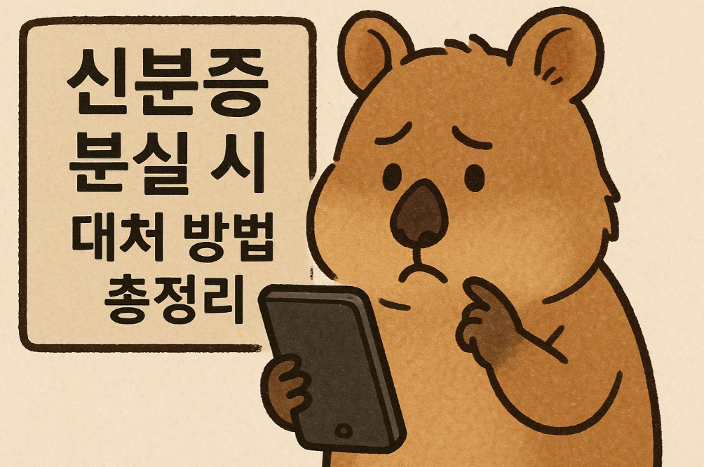 신분증 분실 시 대처 방법 총정리