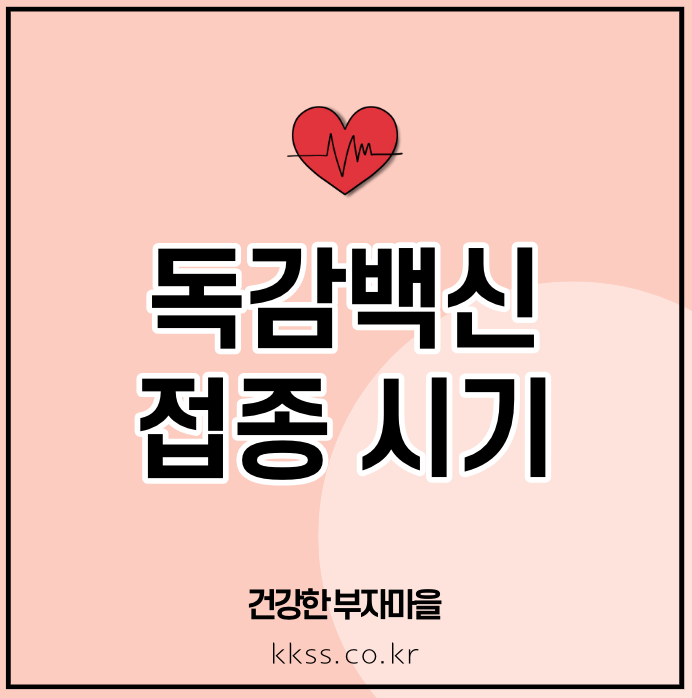 독감백신 접종 시기