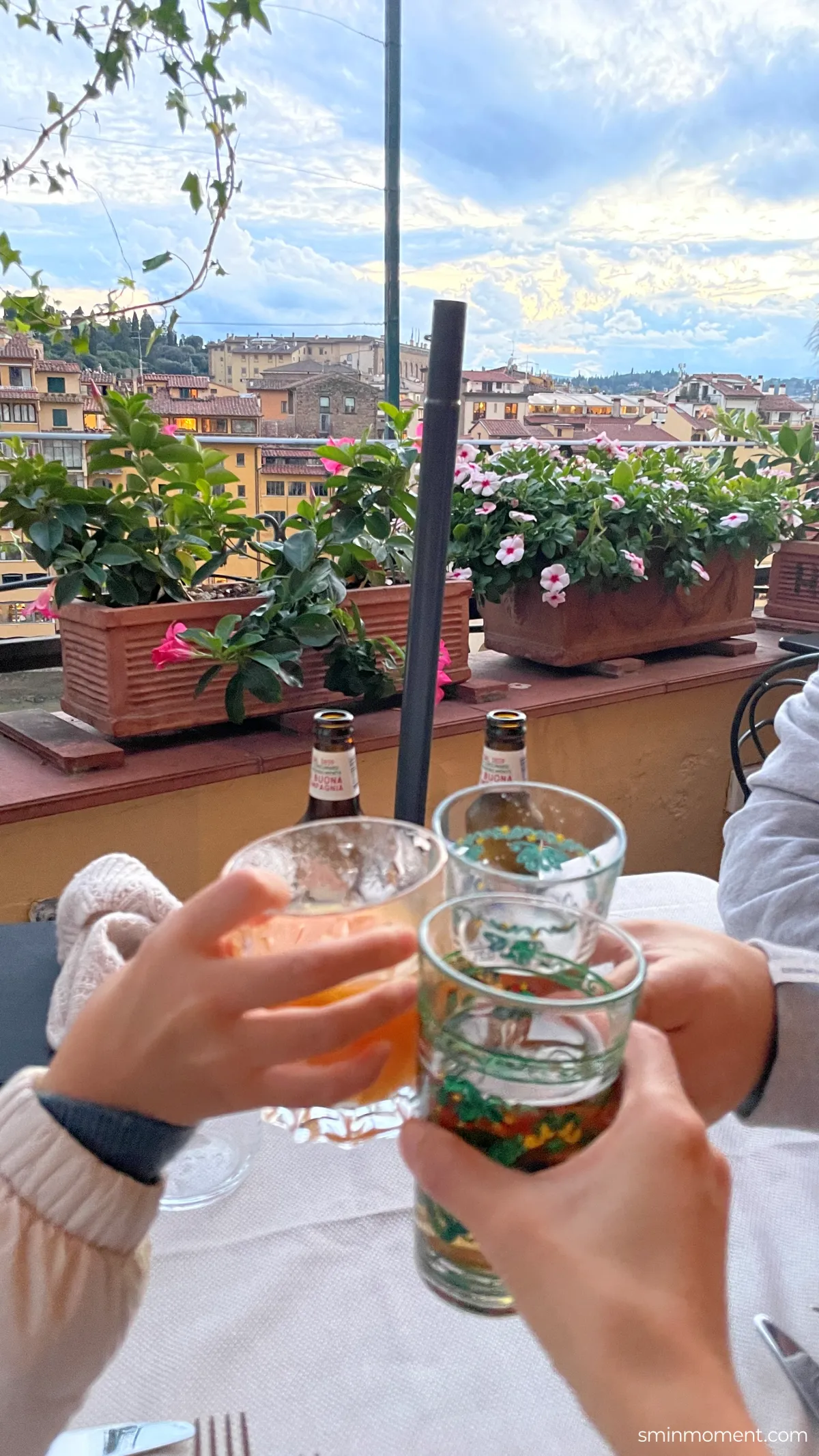 피렌체-오스테리아델레트레판케-아르노강변-뷰