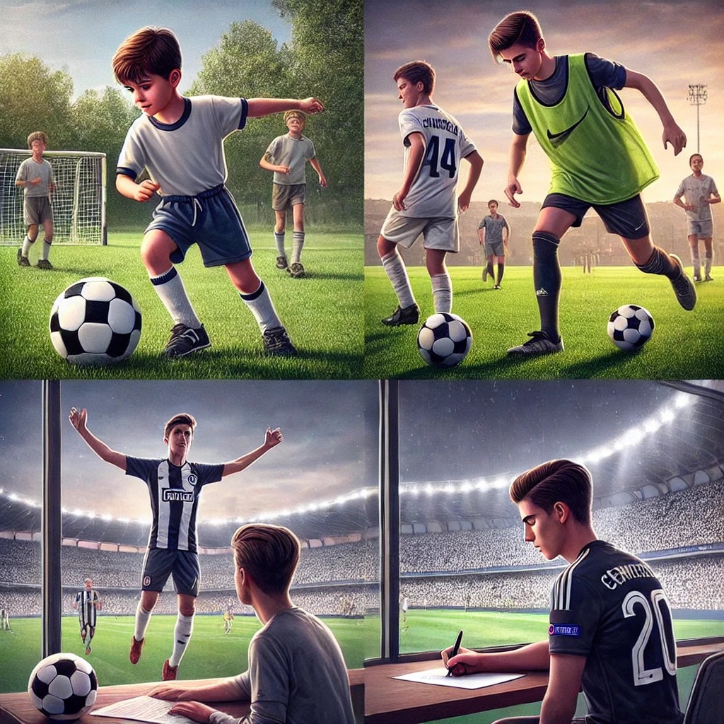 유소년 유럽 프로축구 선수되다