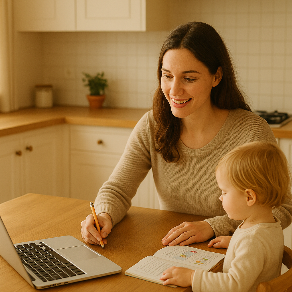 육아맘의 온라인자격증관련사진.