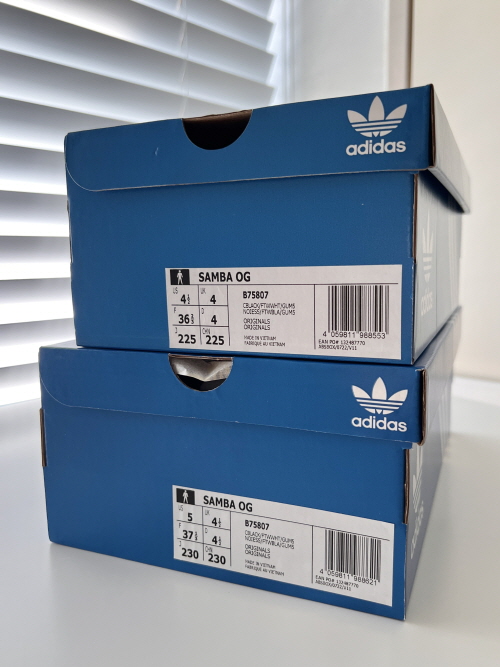 아디다스-삼바-오리지널-사이즈-비교-팁-구매후기