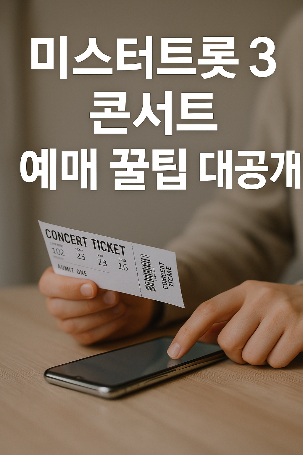 미스터트롯 3 콘서트 예매 꿀팁