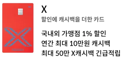 현대X카드 주요 혜택 3가지 안내