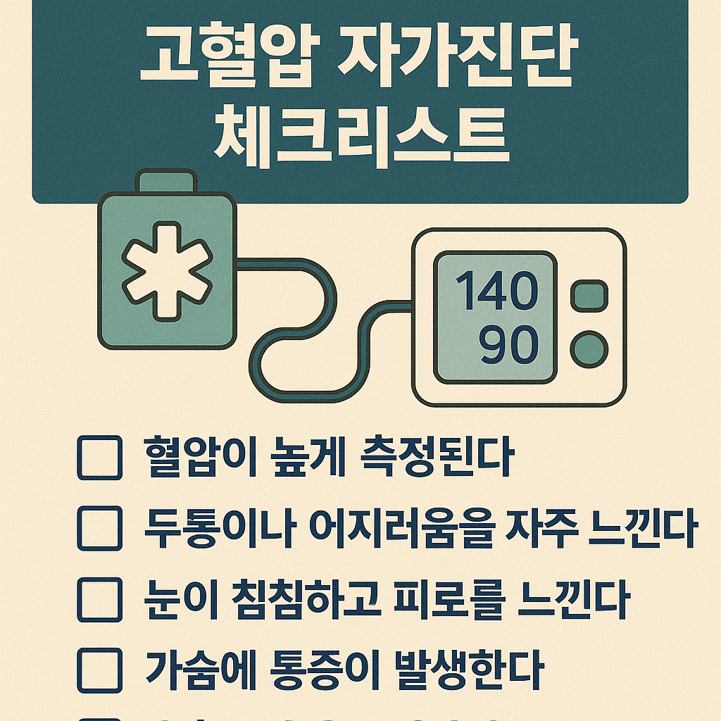 고혈압 자가진단 체크리스트