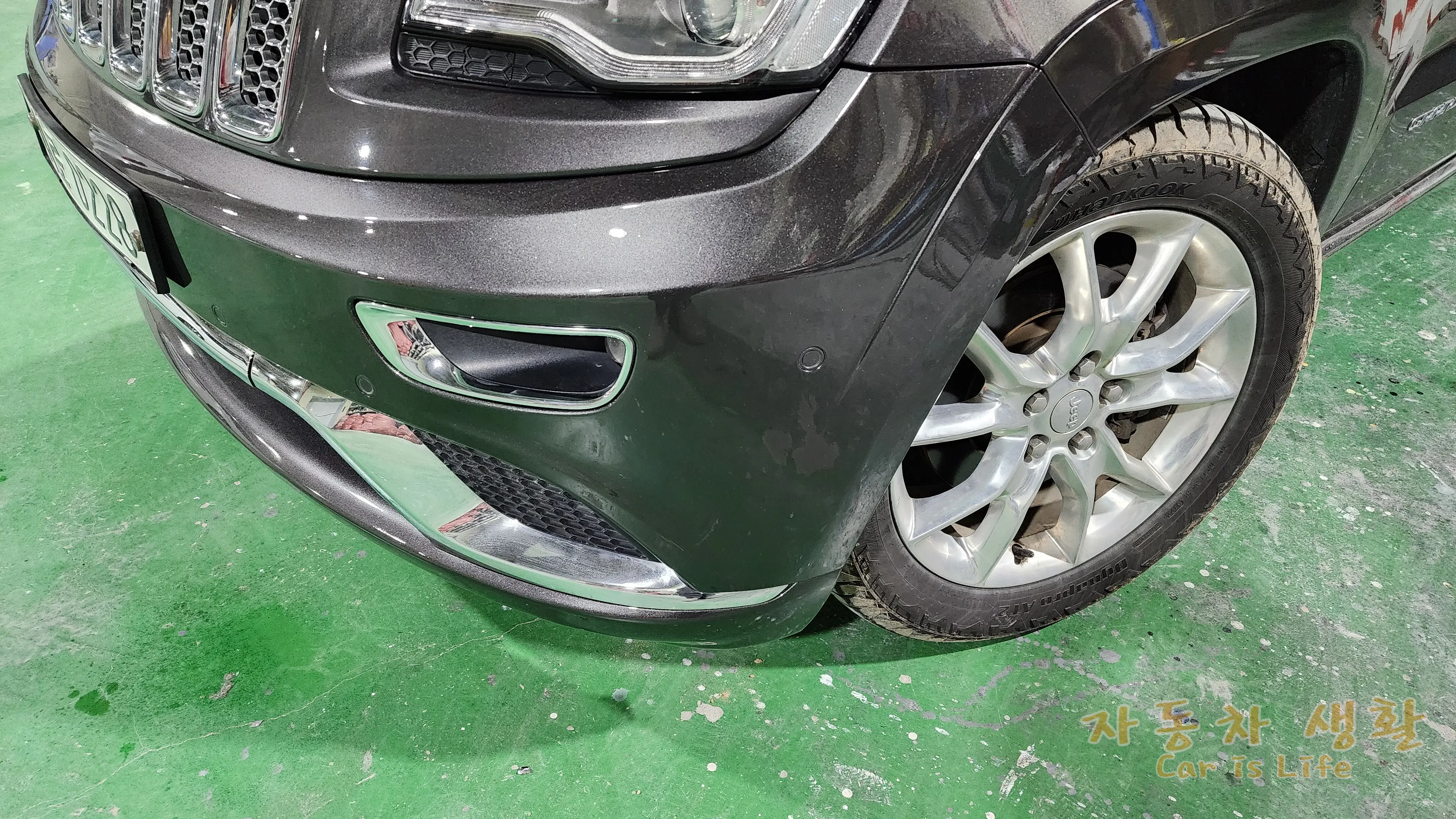 범퍼 부분도색 완료