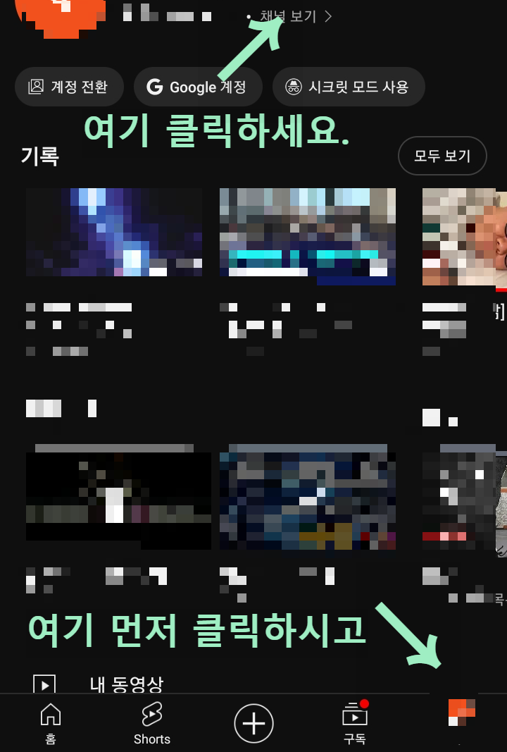 체널보기