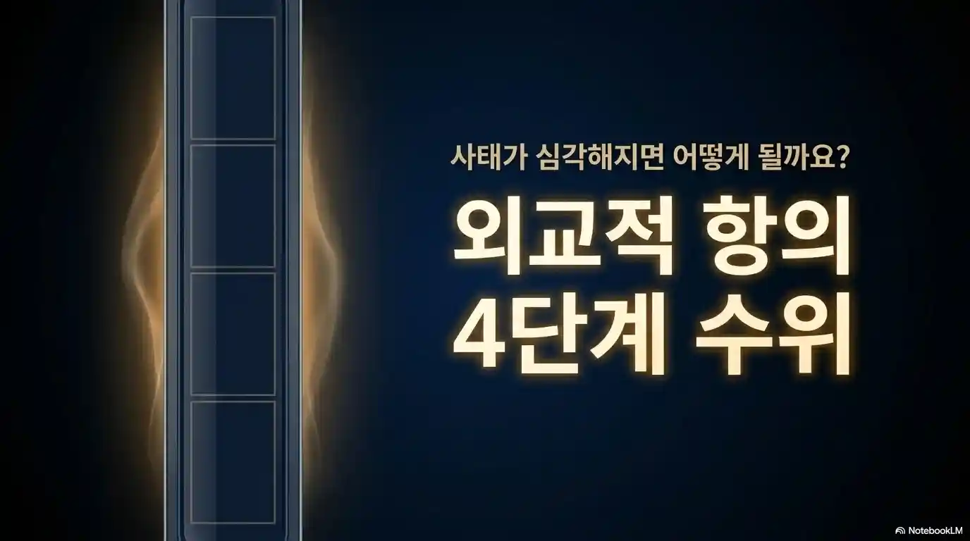 초치의 외교적 항의 4단계 수위