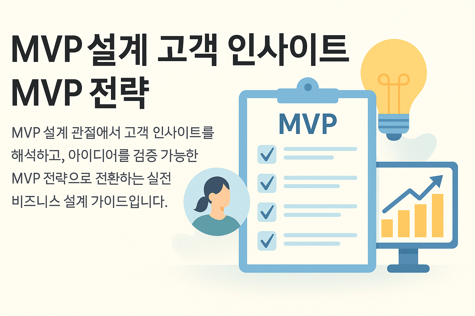 MVP 설계 고객 인사이트 MVP 전략 관련 이미지