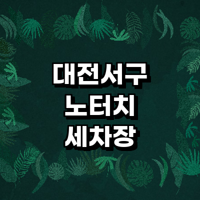대전 서구 노터치 세차