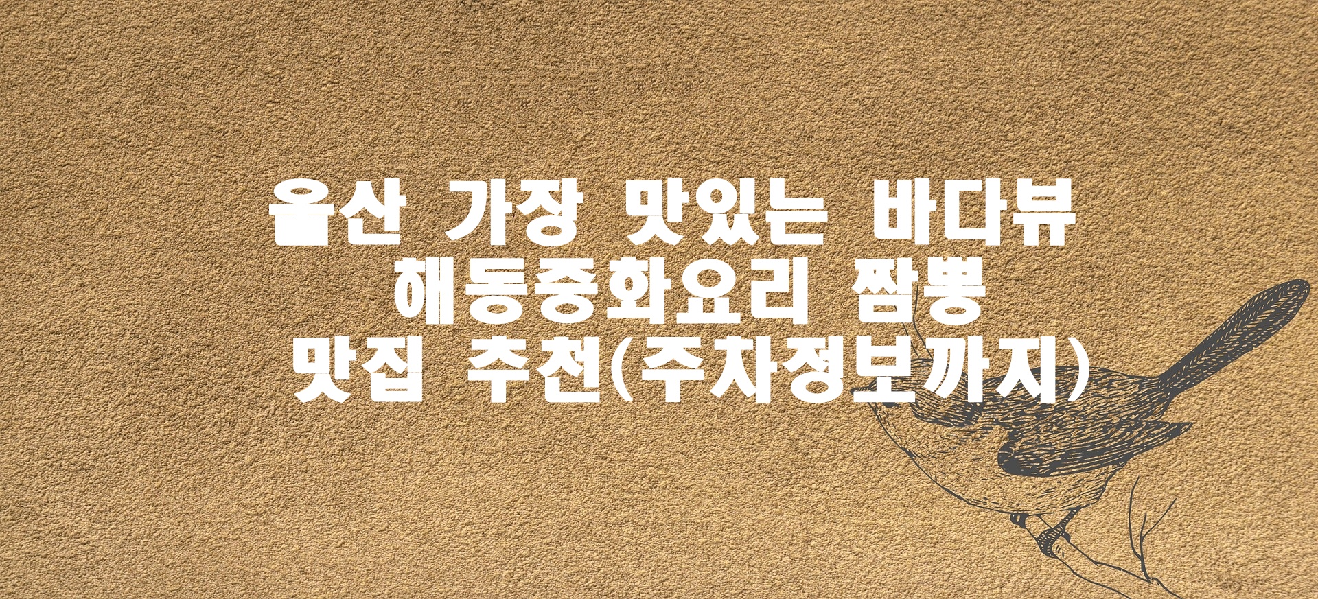 울산 가장 맛있는 바다뷰 해동중화요리 짬뽕 맛집 추천(주차정보까지)