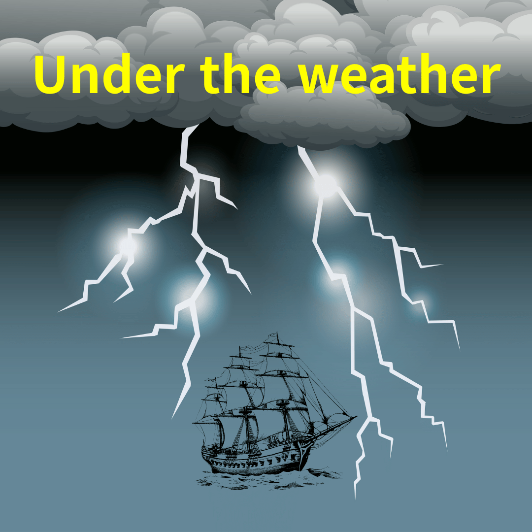 폭풍우 속 범선의 모습