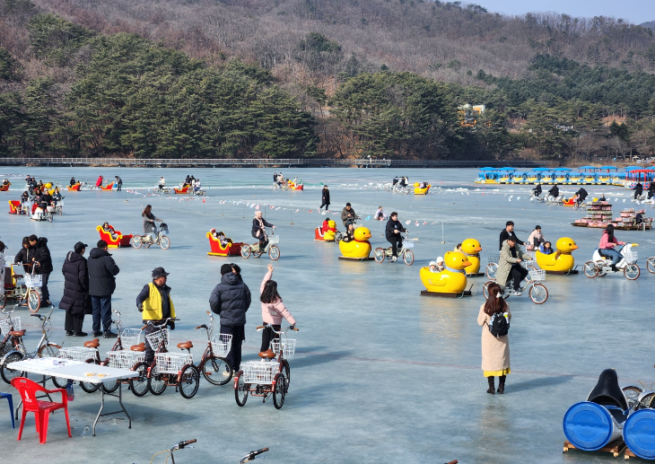 포천 산정호수 썰매축제1
